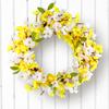 Spring Simulation Wreath Door Hanging Courtyard Fake Flower Wall Decoration Flower Home Wedding Floral Rattan Decoration Props