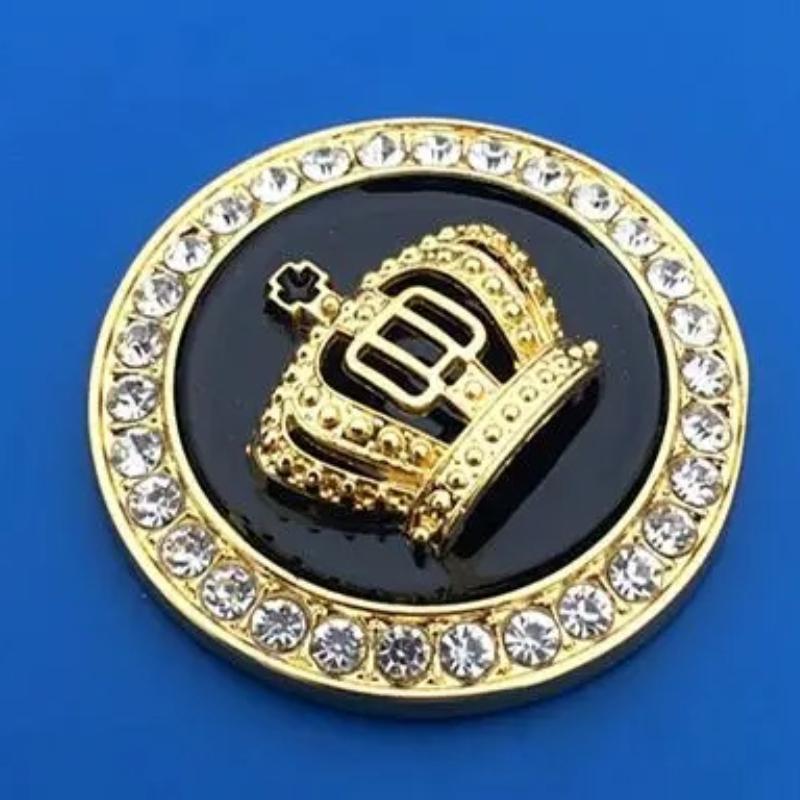 3D Crown Diamond Car Crown Gold Royal Sticker Emblem Badge Car Stickers Imperial Crown