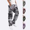 Macacão Camuflado Masculino Novo Estilo de Verão Calças Esportivas ao Ar Livre Personalizadas Calças Casuais com Cordão e Bolso