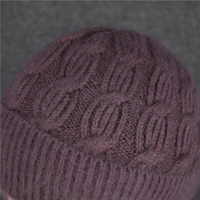 Pălărie Femei Iarnă Bunica Vârstnică Îngrămădită Groasă Caldă Protecție Urechi Pălărie Lână Iepure Mamă Vârstnică de Vârstă Mijlocie Pălărie Bumbac Rece