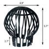4 STÜCKE Flexibler Fallrohrfilter Kunststoff Dachrinne Ballonschutz Filter Geeignet für Haushaltsfallrohre Garten Schutzabdeckung