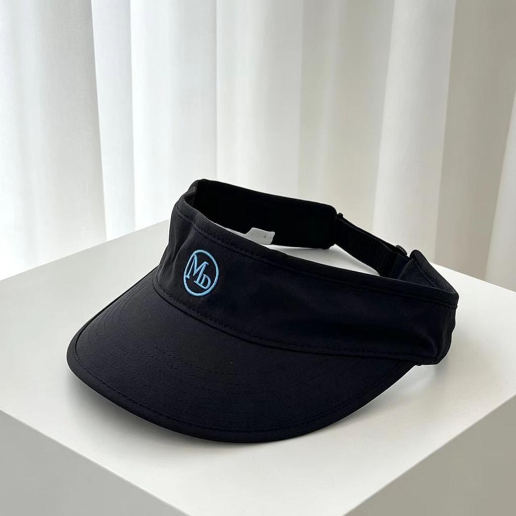Summer sports running sun protection empty top hat men's and women's contrasting sun hat showing face small cap tennis fitness hat