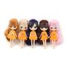 Mini Blyth with bangs nude doll 10CM different hair color with random dress cloes eyes normal body DIY fashion toys
