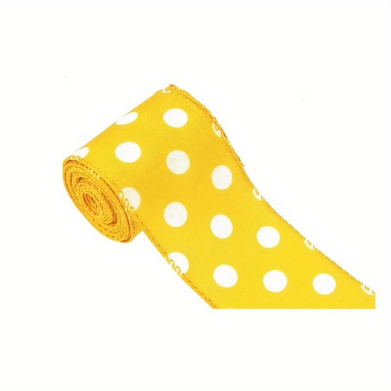 Festival Bee Delightful Yellow Checkered And Striped Burlap Ribbon For Festive Gift Wrapping And Arrangements Decorative