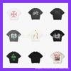 Unisex Streetwear Oversized Cotton Tee With Graphic Print Round Neck Casual T-Shirt