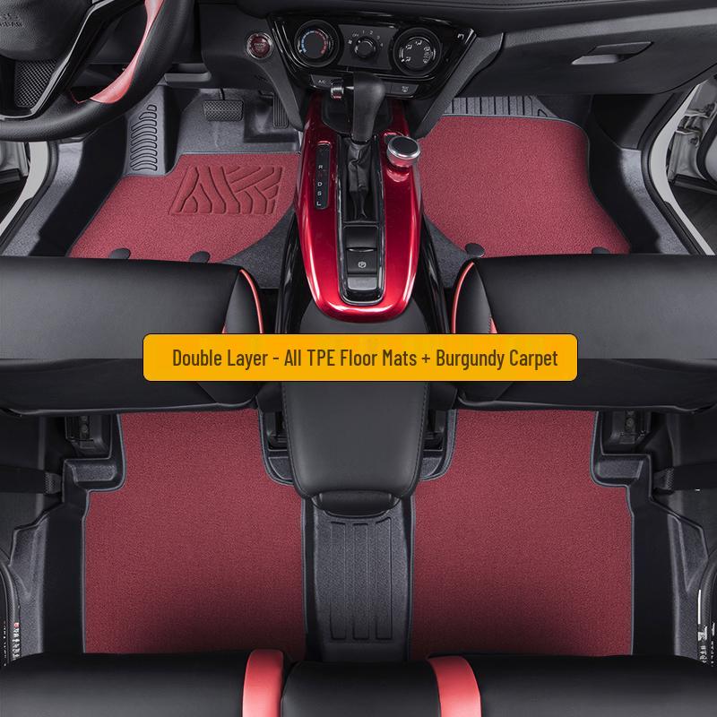 Honda XRV Floor Mats (2015-2024 Models) - Fully Enclosed TPE, Dongfeng Modified, Car-Specific.