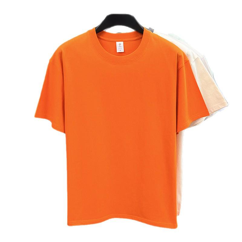 Men's 100% Cotton Casual Short-Sleeve Round Neck T-shirt - Solid Color, Summer Style