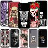 Hard Pink Purple Skull Case For Samsung A26 A36 A56 A54 A52 A50 A70 A40 A12 A14 A16 A22 A24 A42 A34 A32 5G A04s A06 5G Cover