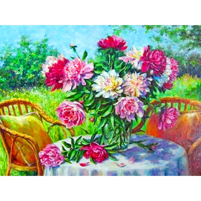 Neue 5D DIY Diamant Malerei Frische Blumen Diamant Stickerei Landschaft Kreuz Stich Volle Runde Bohrer Handwerk Wohnkultur Geschenk