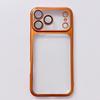 1PC Vibrant orange matte texture mobile phone case, suitable for iPhone 17 series