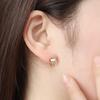 Women's Accessories Silver 925 Gold Plated Volume Earrings