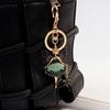 Diamond Studded Ballet Girl Car Keychain Bag Pendant