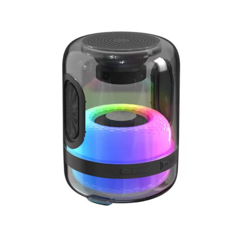 Small Speaker Heavy Bass Seven Color High Fidelity Surround Sound Bluetooth Speaker Car Mounted Desktop Computer Gaming Atmosphere Light