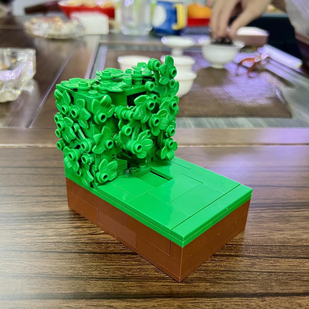 Moc Construction Block Homer Backing Into The Bushes Technology Blocks Birthday Christmas Holiday Diy Gifts Adults Toys