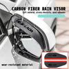For Lada Car Rearview Mirror Rain Eyebrow Visor Carbon Fiber Auto Accessories Largus Priora Vesta Niva Samara Kalina 4x4 Urban