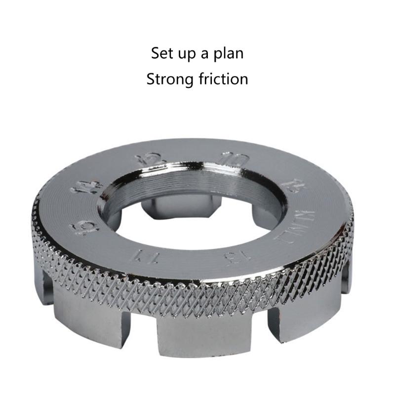 8 Way Bike Spoke Wrench Cycling Spoke Bike Tools 8 Way Spoke Key for Bikes Spanner Wrench Bike Spoke Key Spoke Spanner