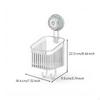 Bathroom Suction Shelf, NoDrill Organizer, Shower Storage Rack Transparent Small