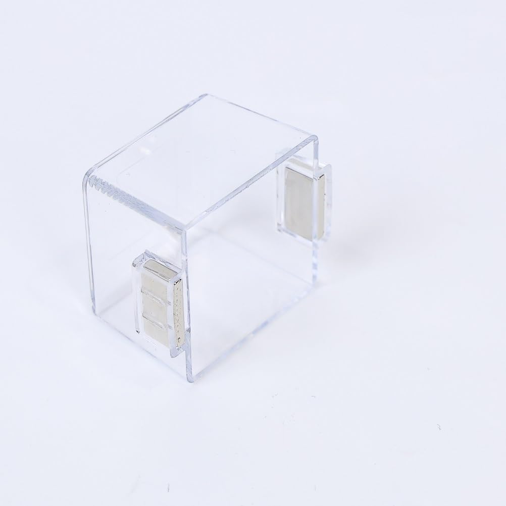 Cubierta de interruptor antimanipulación (imán), PC cuadrado, transparente, 64x64x42mm (Dimensiones externas), con imán para cubrir el interruptor. [Contenido] 1 pieza