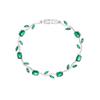 Elegante Bracciale Tulipano in Rame e Zirconia per Donna - Versatile e Raffinato Design con Diamanti Colorati