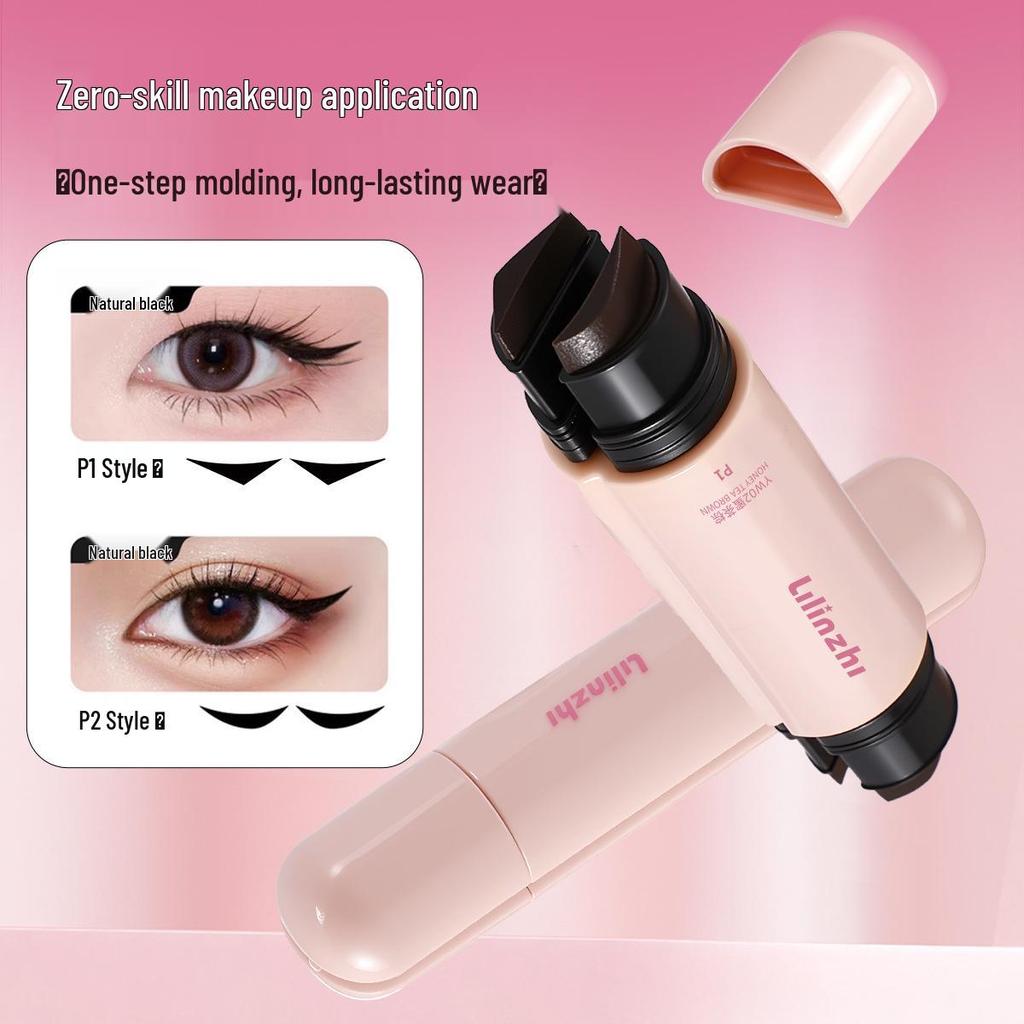 Lilinzhi Rotating Double-ended Eyeliner Stamp: Long-lasting, Quick-drying, Waterproof & Sweatproof.