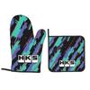 HKS Oven Mitts and Pot Holder Sets of 2 for Baking Kitchen Cooking Grilling Resistant Non-Slip Gloves
