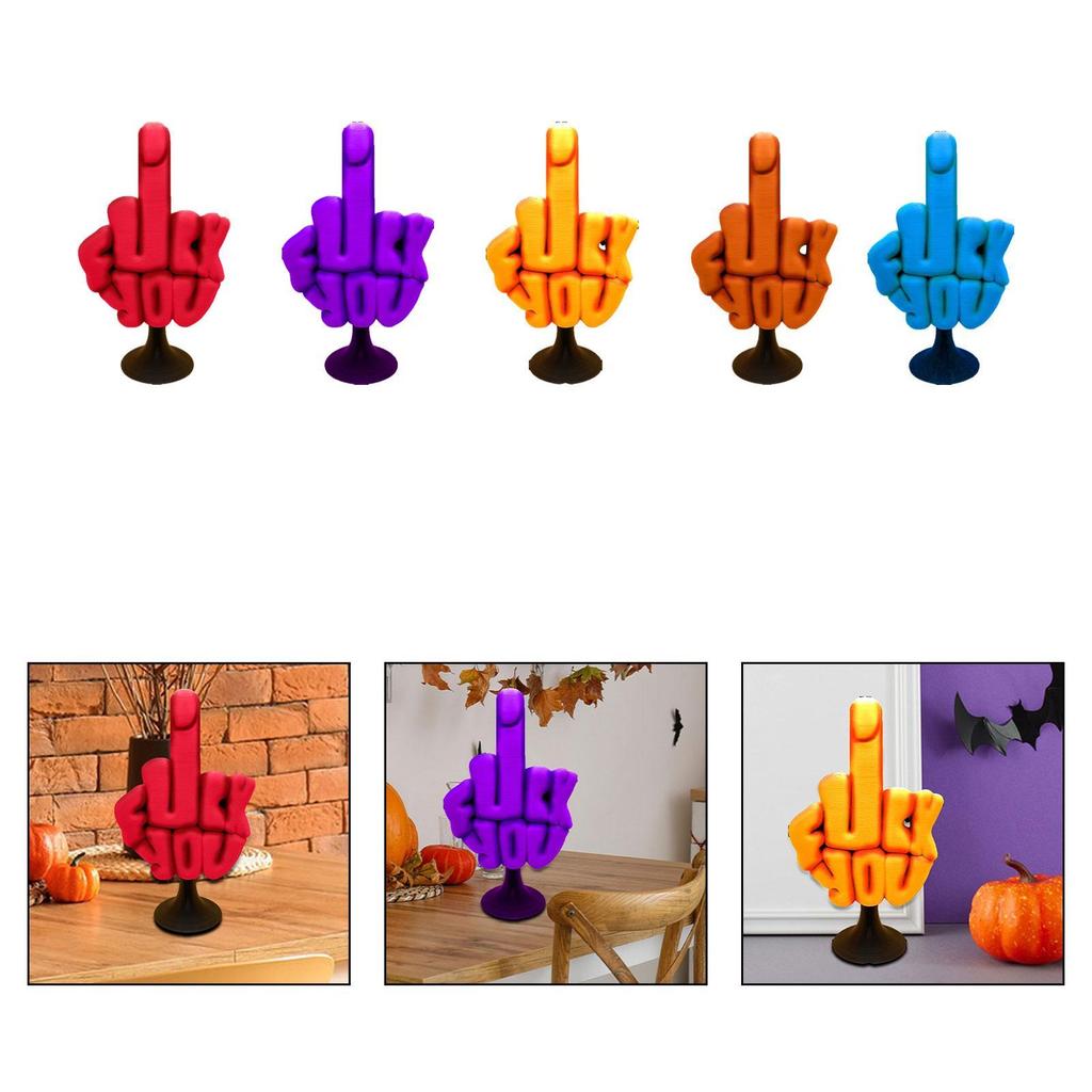 Middle Finger Decor Crafts Middle Finger Statue for Fireplace Window Desktop