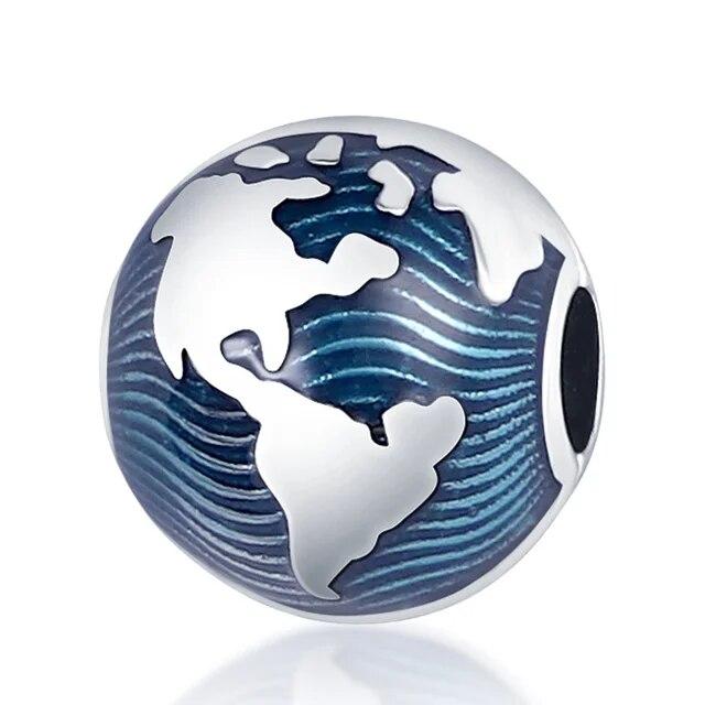 Mote 100 % 925 Sterling Sølv Gitar Kamera Sykkel Blomster Charms Anheng Armbånd Gjør selv Smykker Making