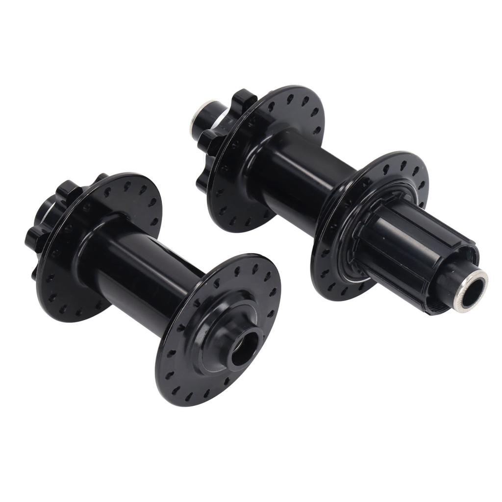 2pcs Bicycle Hubs Black Aluminium Alloy 32 Holes Front Rear Bike Disc Hubs 4 Bearing for Mountain