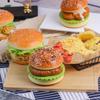 Big Burger Squishy Slow Rising Beef Hamburger Bread Squeeze Toy - Stress Release Hand Relax Toy Layered Slow Rebound