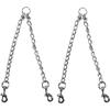 Two Way Stainless Steel Dog Leash Coupler Two In One Connect Chain For Walking 2 Pets Multi Size Safe Link Outdoor Puppy Walking