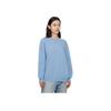 Li-Ning Sports Trend Series Embroidered Letter Pullover Sweatshirt Unisex Tops Soft-Grey Blue AWDS927-1