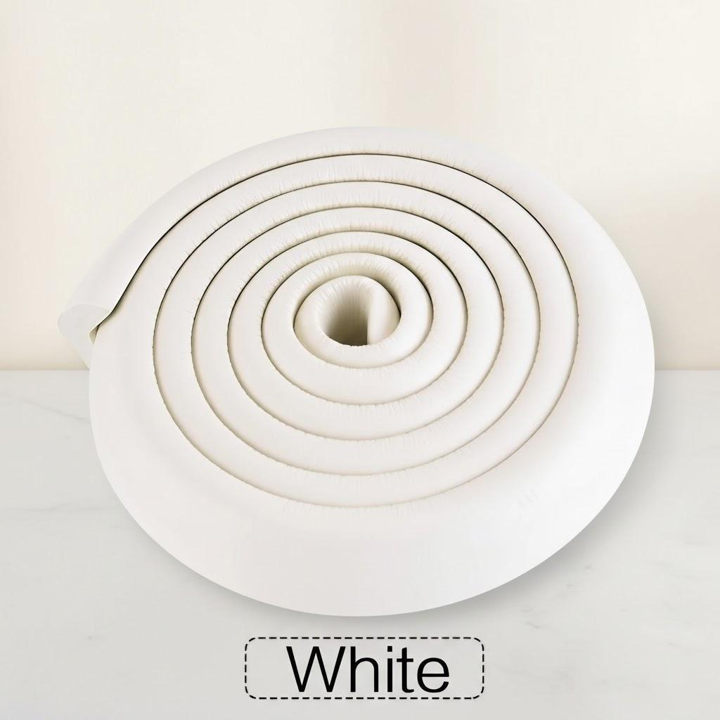 

207cm Child Safety Corner Bumper Strip L-Shaped Thickened Edge Protector for Baby Toddler Home Safety белый