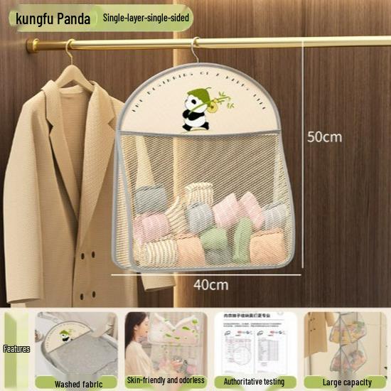 

Подвесной сетчатый органайзер для нижнего белья и носков, крепящийся на дверь No Specification