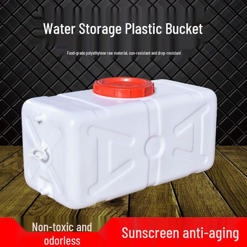 Durable Car-Mounted Agricultural Water Tank: Large, Thickened Plastic Barrel for Pesticide Spraying & Water Storage