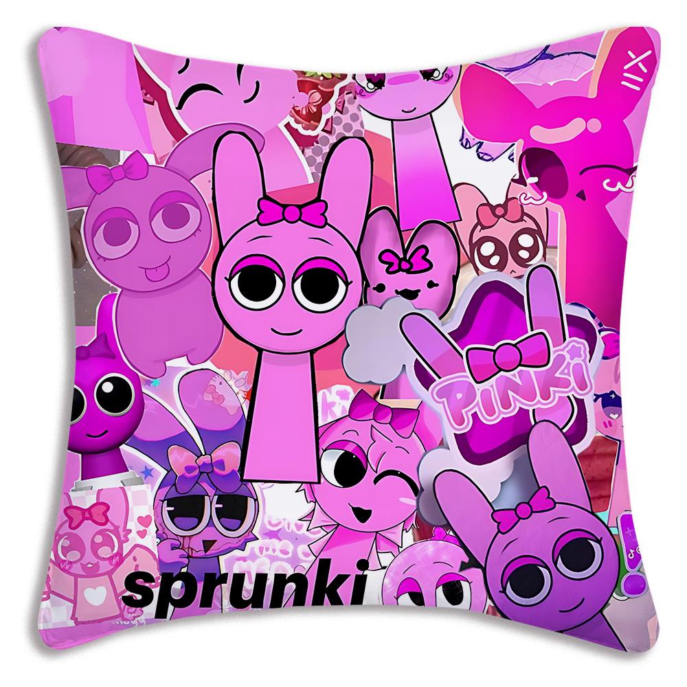 Joc amuzant Pentru S-SprunkiS Huse de Pernă Desene Animate Canapea Decorative Casă Imprimare Față-Verso Pluș Scurt Drăguț Husă Pernă