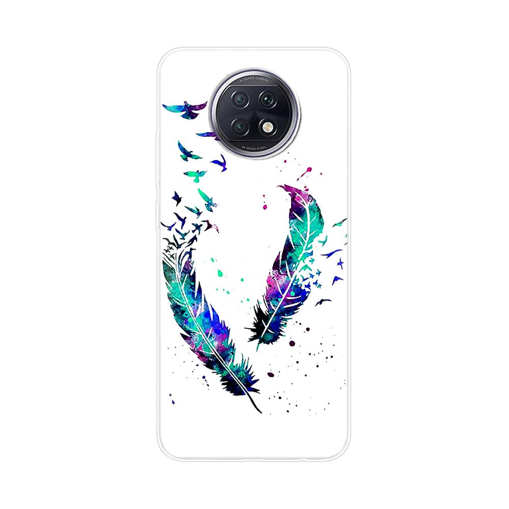 Fashion TPU Phone Case For Xiaomi Redmi Note 9T Soft Silicone Painting Case for Redmi Note 9T 5G Case Note9T 9 T coque flower