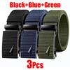 Newest Automatic Metal Buckle Tactical Belt Men's Canvas Military Belt Casual Golf Outdoor Training Pants Workwear Waist Belt