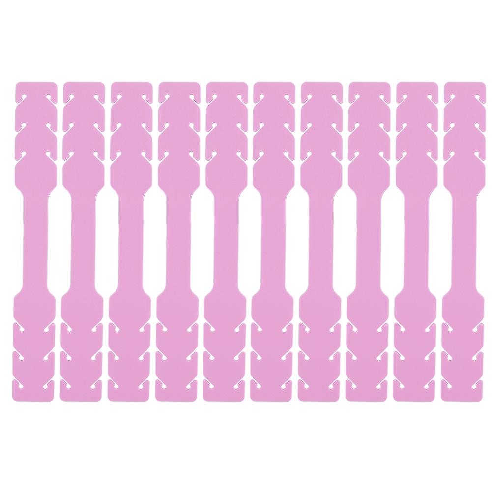 10PCS Silicone Ear Protection Sheet Ear Protector Silicone Strip 3 Section AdjustablePink