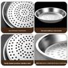 304 Stainless Steel Steamer Basket - Thick, High-Temperature Resistant Steaming Rack for Wok