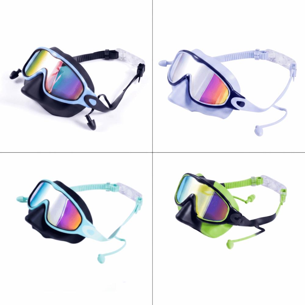 UV Protection Swimming Goggles Wide View Diving Goggles Nose Cover Swim Goggles Water Sports