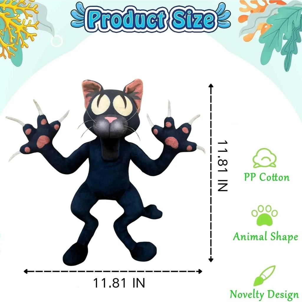 99 Nights In The Forest Cat Plush The Cat Monster Plushies Toys Soft Stuffed Animals Doll Birthday Gift For Kids And Game Fans