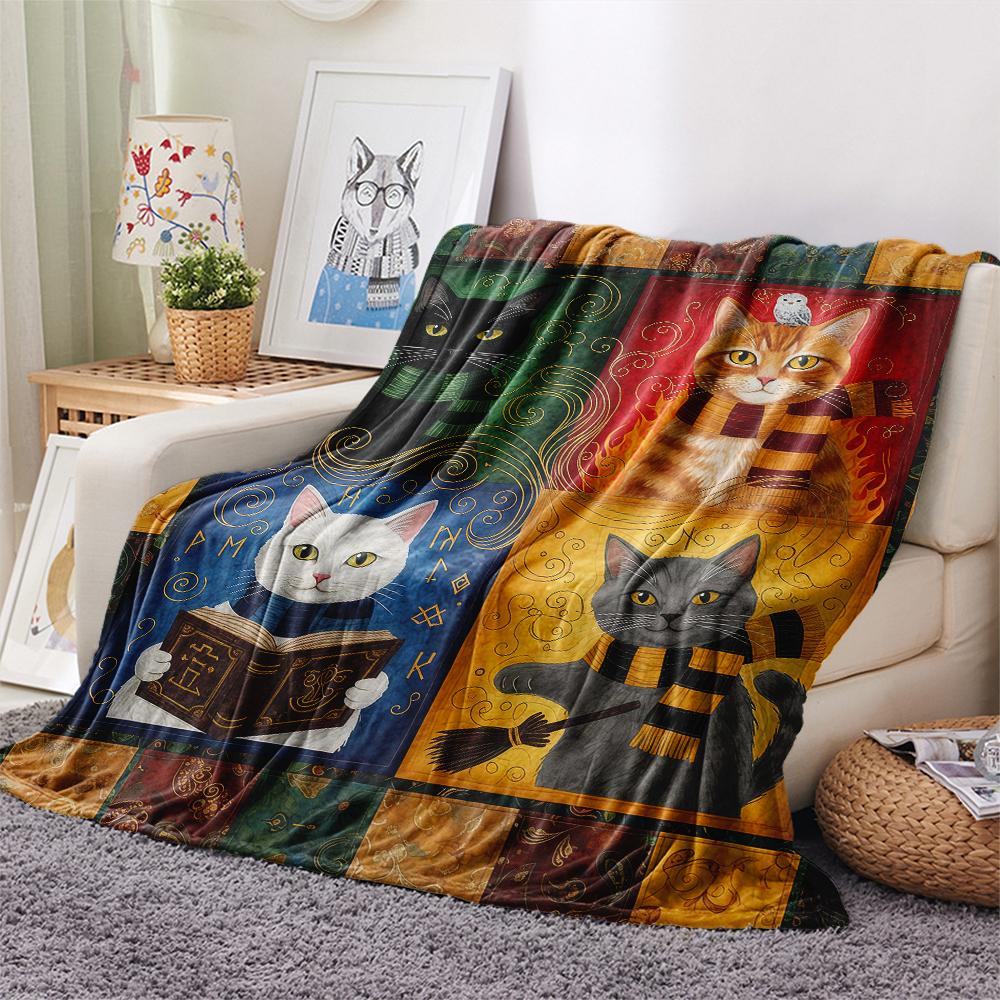 1 Stück Flanelldecke mit Cartoon-Druck, Hohe Qualität, Bequem für alle Jahreszeiten, Heimdekoration, Wärme und Komfort, Perfekt als Weihnachts- oder Geburtstagsgeschenk
