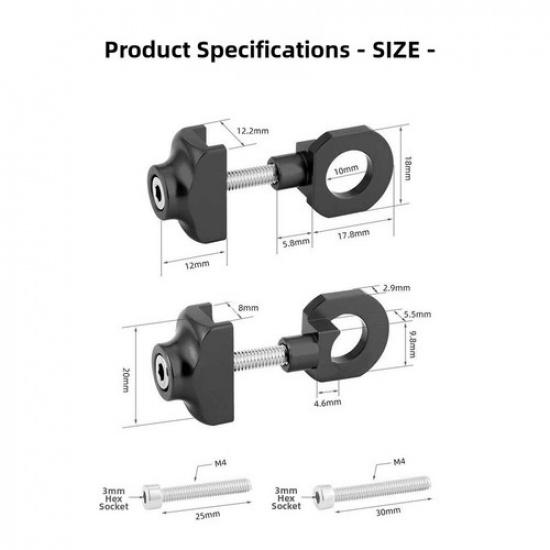 Chain Regulator Aluminum Alloy for Folding Bike CNC Precision Dual Bolt Options