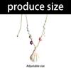 Natural Shell Beaded Necklace Summer Beach Jewelry Adjustable Clavicle Chain For Women Vacation Accessories