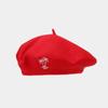 Cappello in lana da donna berretto retrò britannico con ricamo di cocco berretto alla moda viso piccolo moda semplice cappello da pittore all'ingrosso