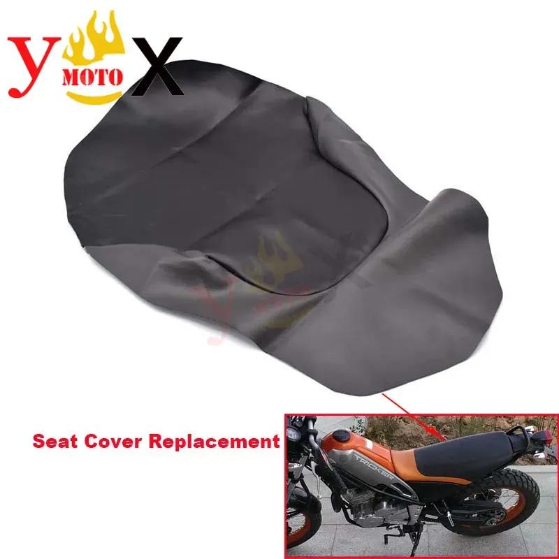 Black PU Leather Off Road Dirt Bike Motorcycle Seat Cover Cushion Waterproof For Yamaha Tricker XG250 XG 250