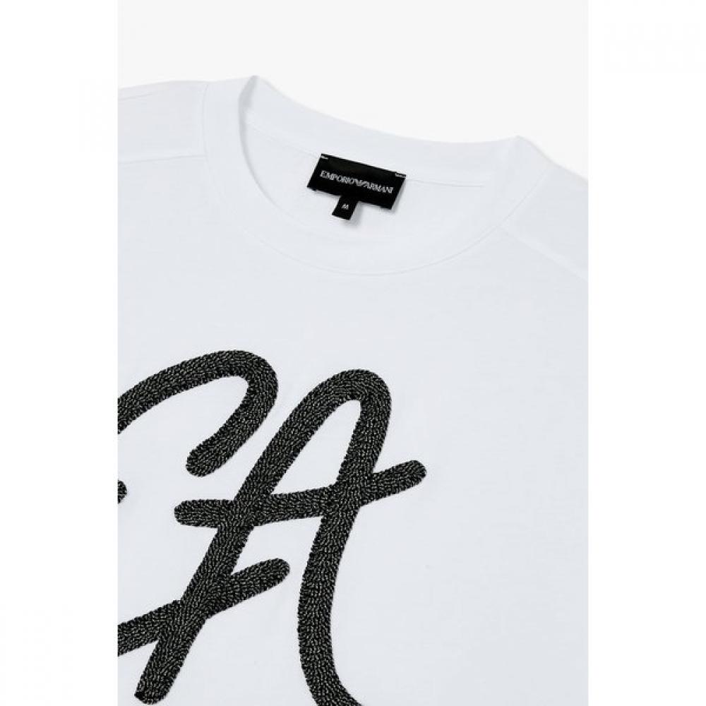 Emporio Armani Women S Logo PoinT ShorT Sleeve T ShirT A525126515