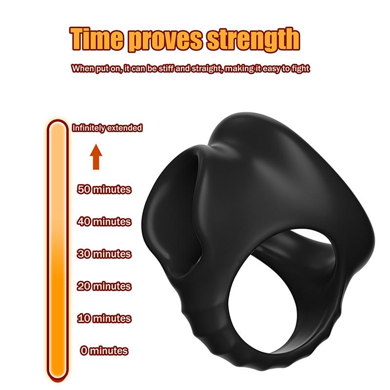 Male Penis Ring Silicone Cock Ring Scrotum Bondage Penisring Delay Ejaculation Erection Sex Toys For Men Couples Adults Produts