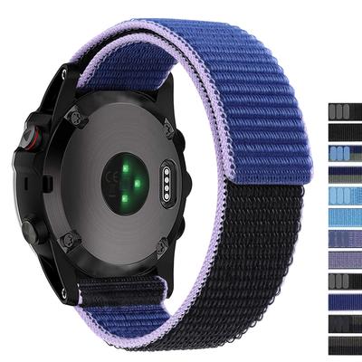 26mm 22mm Hook Loop Nylon Strap For Garmin Fenix 7 7X Pro 6/Epix Pro Gen 2 47mm 51mm/Enduro/TACTIX/Forerunner 965 955 Watch Band