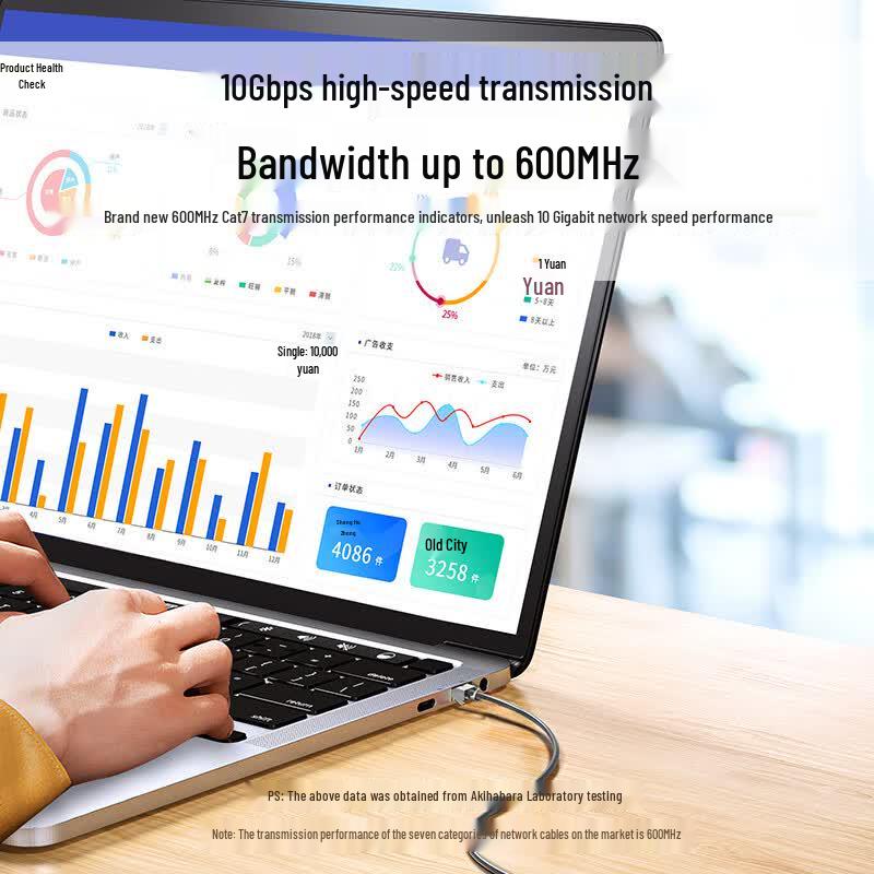 

CHOSEAL CAT7 10 Gigabit Dual Shielded Ethernet Cable 100m